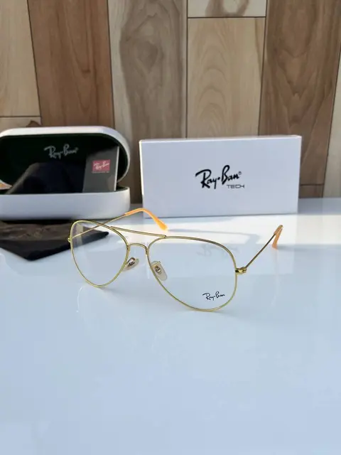 Rey ban aviator gold plano