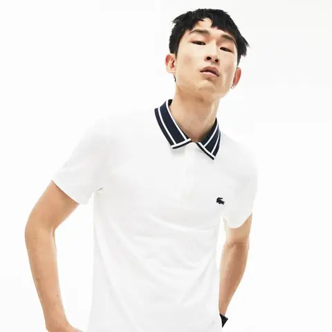 Lacoste Chest Logo Polo T-shirt White
