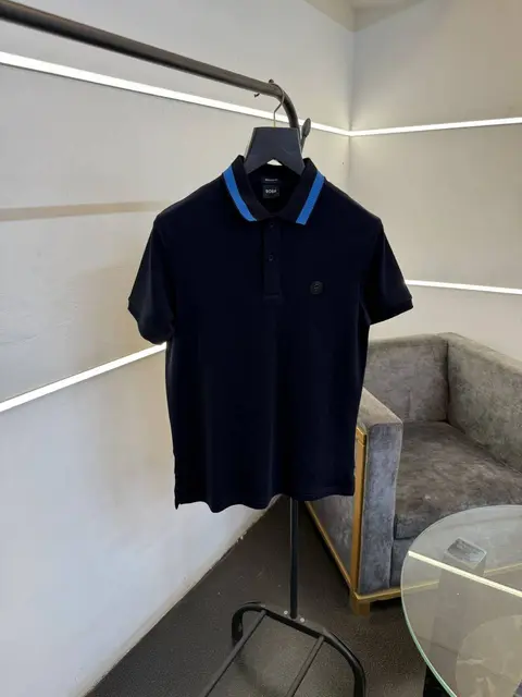 Hugo bos imported polo tshirt navy blue