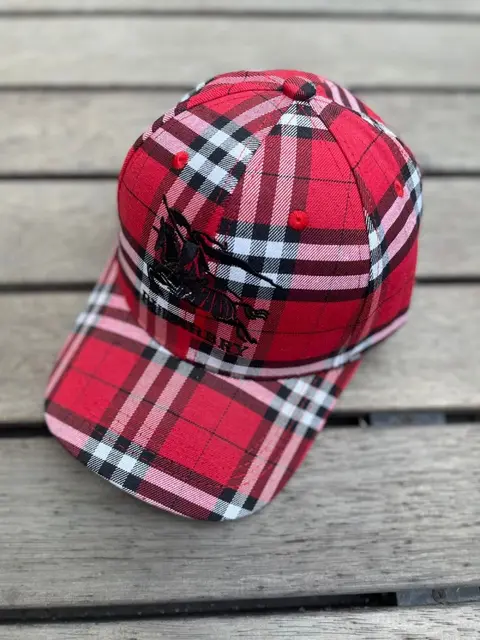Burberry Big Logo Red Monogram Premium Unisex cap (With Box) 573