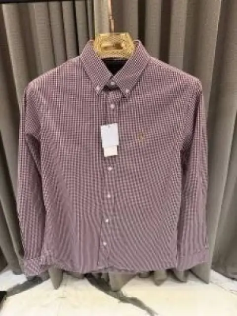 Ralph Lauren chest logo imported shirt red