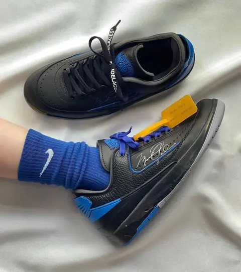 Jordan 2 low sp black varsity royal