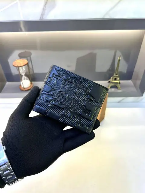 Burberry Black Premium Quality Wallet Fa 770