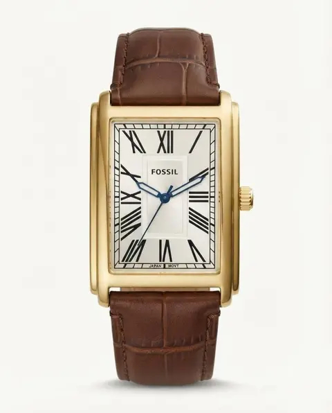 Fossil il Carraway FS6078 Brown Gold white Dial