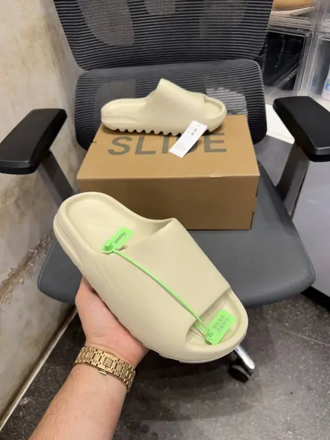 Adidas Yeezy Slide Bone White UA Quality With Tag Butter Papar Og Box.
