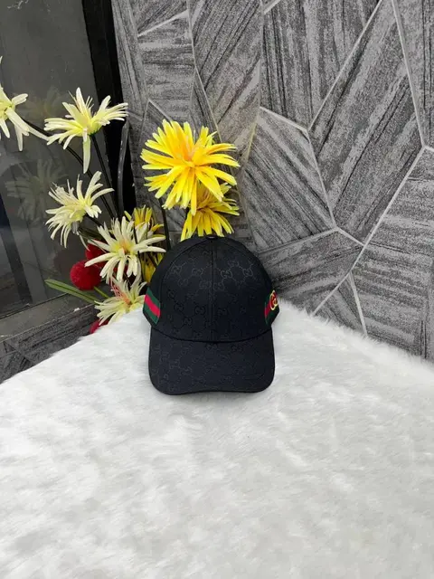 Gucci Interlocking G Side Logo Stripes Premium Unisex Cap With Safety Box