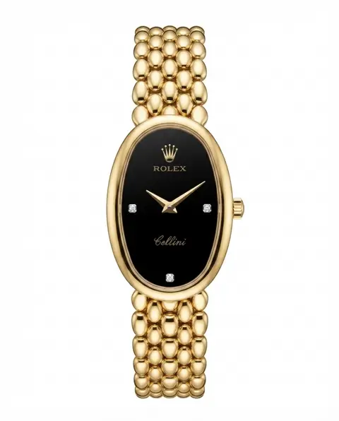 Rolex Cellini Gold Black Dial