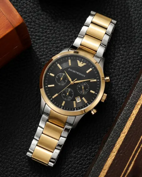 Emporio Armaan i Classic 2Ton-Gold-Black