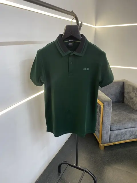Hugo bos imported polo tshirt bottle green