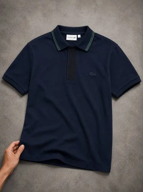 No return Lacost Navy Imported polo