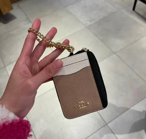Coach CC-2 Zip Card Case Mini Wallet With Original Box