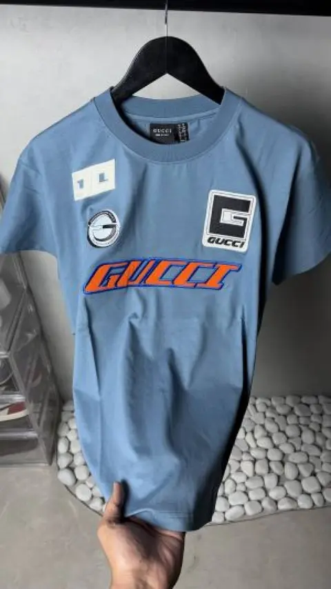 Gucci i Premium Patch Logo T Shirt 1298 Sale Offer VS1000