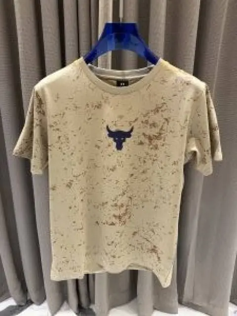 Under Armor imported Primium midel Brand Logo T-shirt Beigh