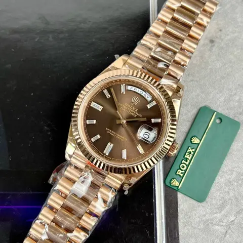 Rolex Oyster perpetual Day Date Rose Gold Chocolate Ref228235 Z-R Quality