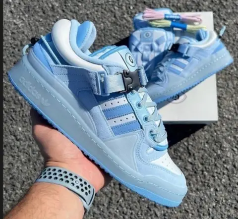 Adidas Fourm Bad Bunny TINT BLUE For Women s