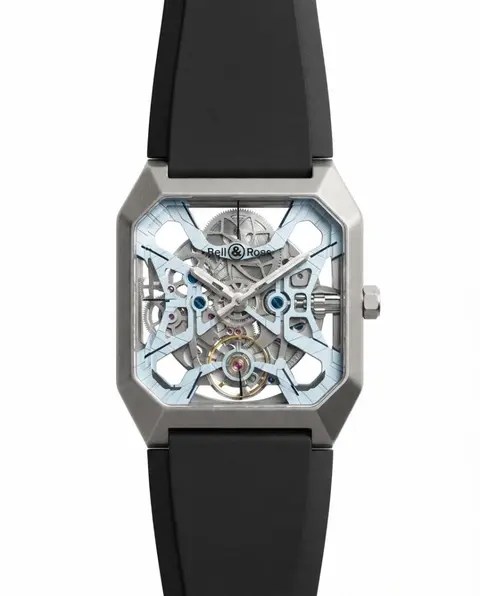 Bell&Rose BR03 Cyber automatic Black Silver Sky Blue Dial