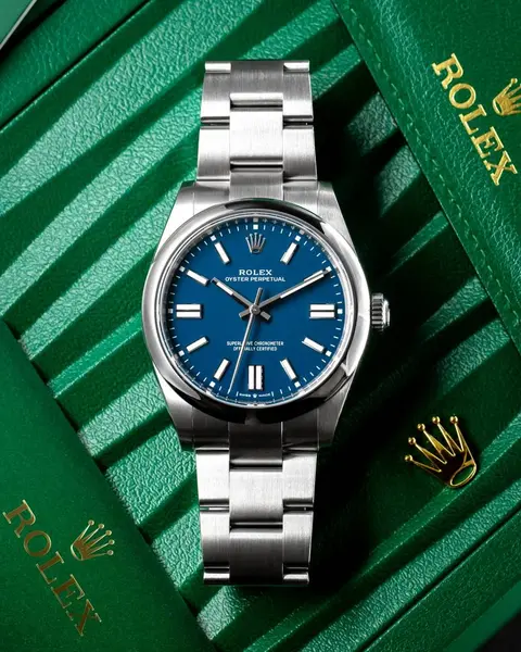 Rolex Oyster Perpetual Milgauass Silver-Blue