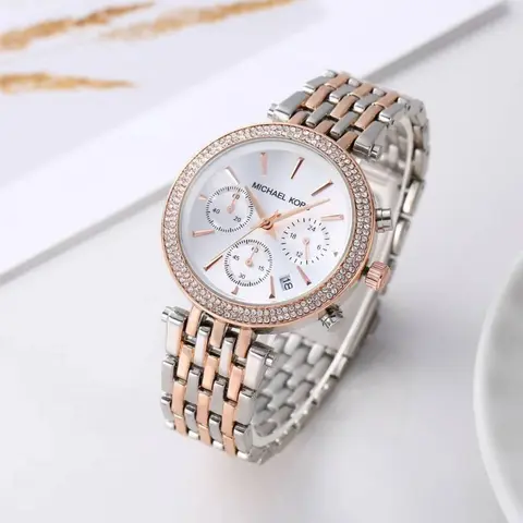 Michael Kors Darci Chronograph 2Ton-Copper-White