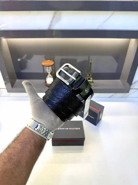 Tommy Hilfigar Black Premium Quality Belt Fa 495