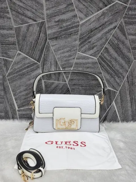 Guess Lexi Baguette Crossbody Bag With Dust Cover