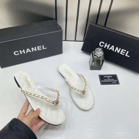 Chanel Onsale Thong Flats With OriginalBox