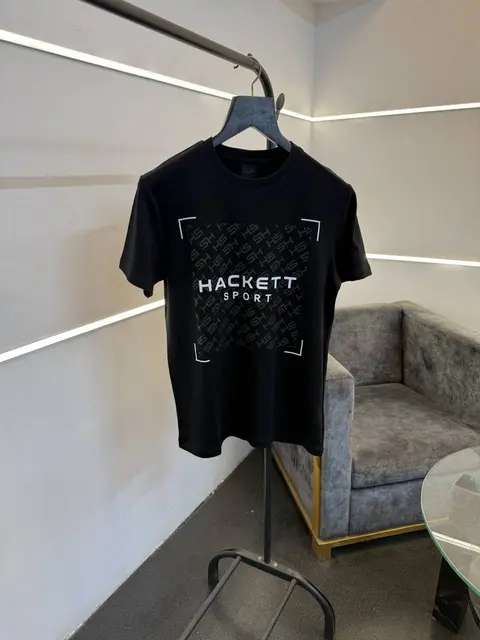 Hackett black imported round neck tshirt