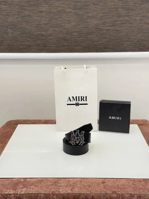 Amiri Premium Belt A-001 Silver