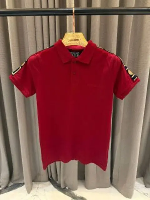 No return Versace impoted Polo t-shirt Red