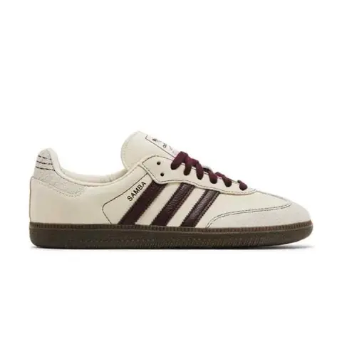Adidas Samba OG Wonder White Maroon