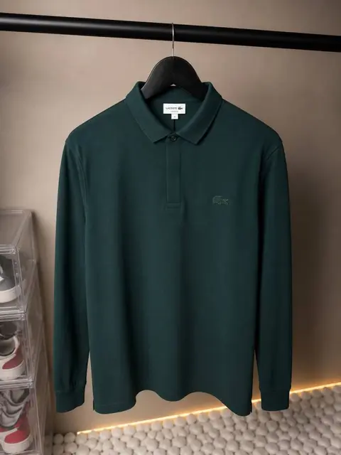 Lacoste Classic Green Full Sleeves T-Shirt 1065