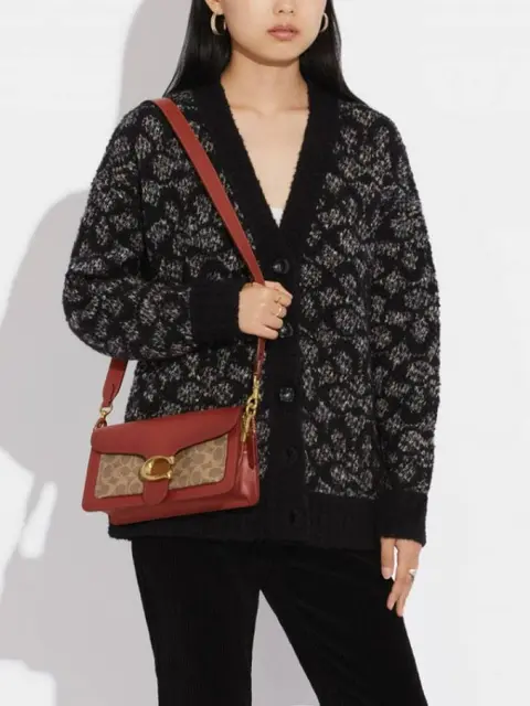 Coach Tabby 26 Shoulder Bag With OG Box & Dust Bag (Printed Brown-246)