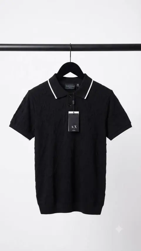 Armani Exchange Premium Knit Polo T Shirt 1576. Sale offer VS1000