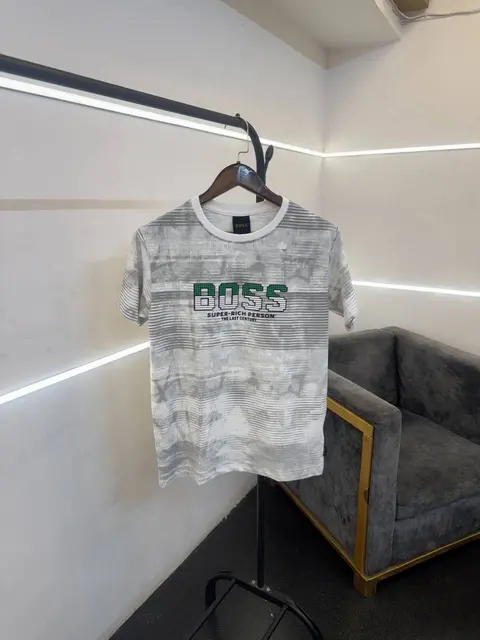 Hugoo boss turkey imported round neck tshirt white