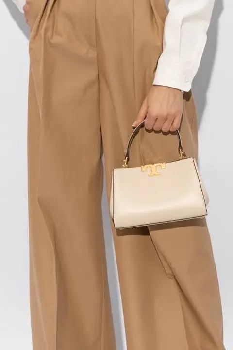 Tori Burch Mini Yellow Eleanor Satchel Bag With Box