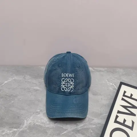 Loewe Denim Washed Blue Premium Unisex Cap With Safety Box