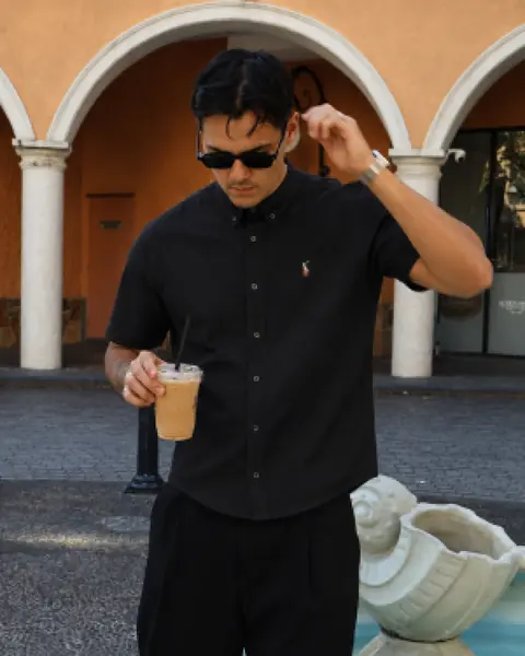 Ralph Lauren Premium Black Half Shirt