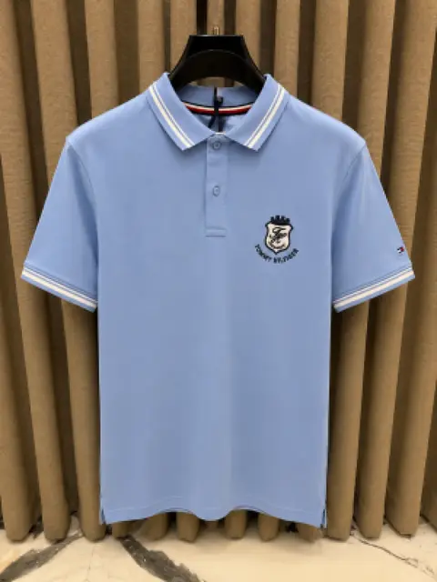Tommy Hilfige Chest Logo Polo T-shirt Sky