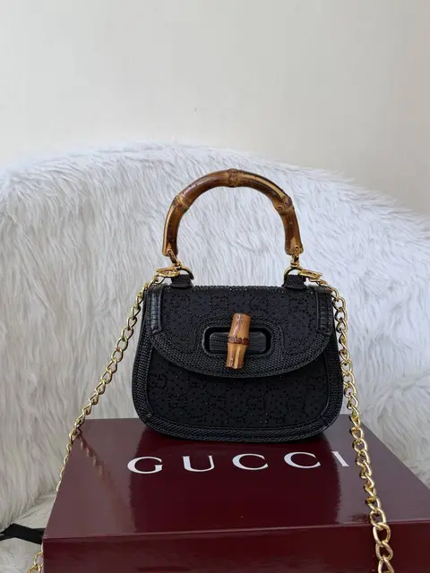 Gucci Bamboo 1947 Mini Top Handle SlingBag With Original Box & DustCover