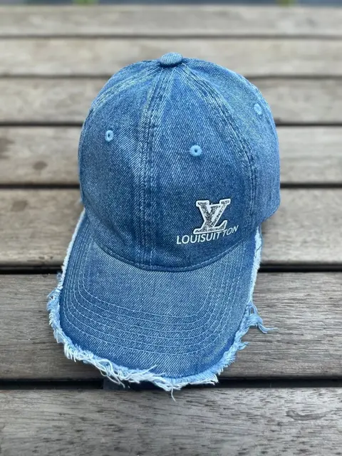 Louis Vuitton Denim Blue Washed Premium Unisex Cap (With Safety Box) 898