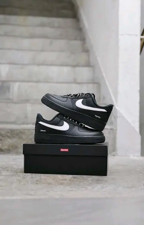 Supreme x Nikkee AirForce 1 Low Black White
