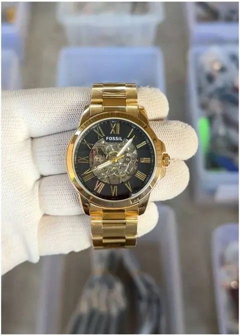 Fossil Flynn Automatic Gold-Black