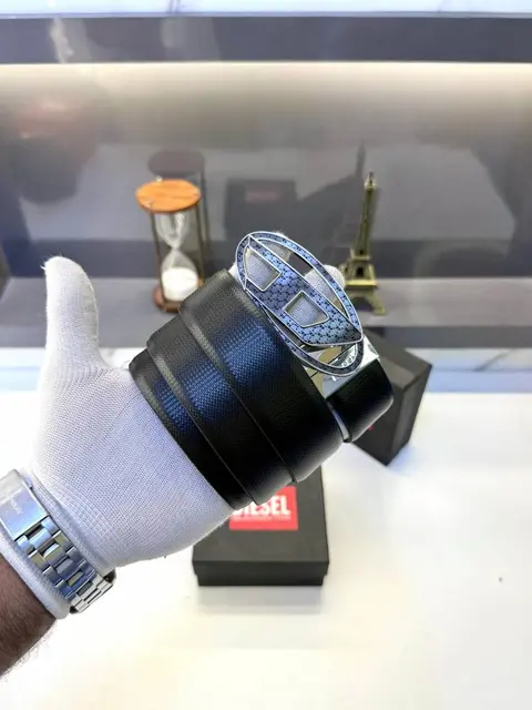 Diesel Grey Reversible Belt Fa 501