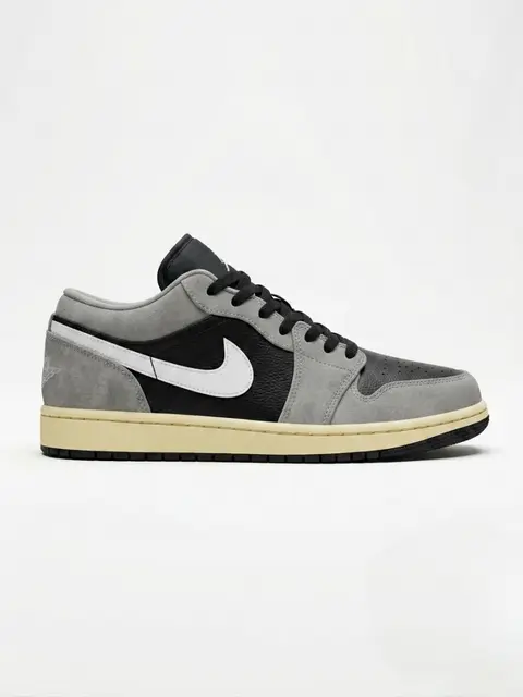 Nike AIR JORDAN 1 LOW LIGHT SMOKE GREY OFF NOIR