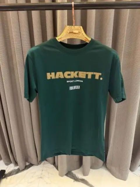 Hackett Middle Brand Logo Round Neck T-shirt grene