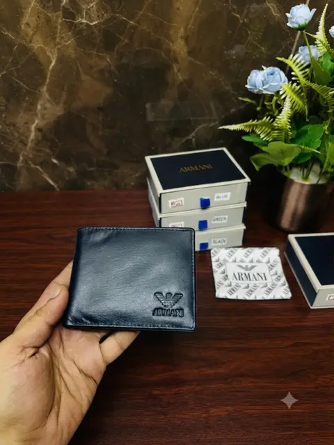 102 ARMAANI BLUE PREMIUM QUALITY WALLET NO71