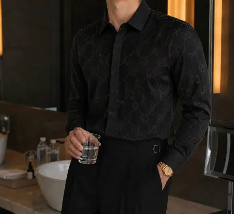 Gucci IMPORTED STORE ARTICLE SHIRT BLACK