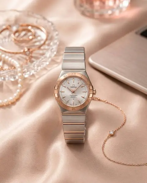 Omega Constellation Sedna 2Ton-Copper-Grey Womens