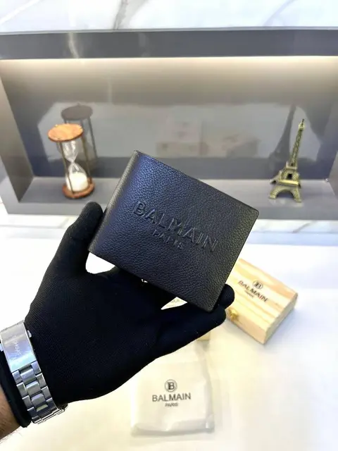 Balmain Paris Wallet Brown Fa 764
