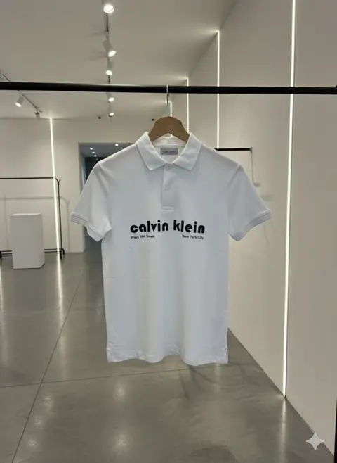 Calvin kline imported polo tshirt white sale