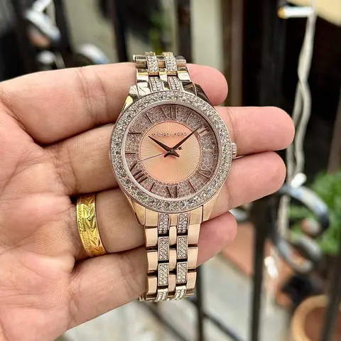 Michael kors Harlowe Quartz Crystal Rose-Gold